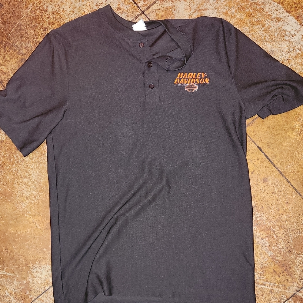 Harley-Davidson Black Tee with Orange Logo